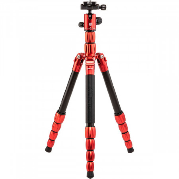 Штатив MeFOTO Backpacker S Aluminum - Red (BPSARED) с моноподом